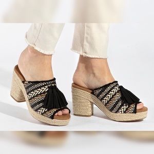 Toms Espadrille Slip On Heels